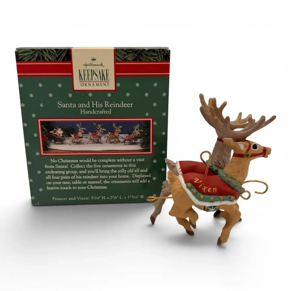 Prancer & Vixen Hallmark Ornament 1992 - ,